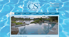 Desktop Screenshot of candscustompools.com
